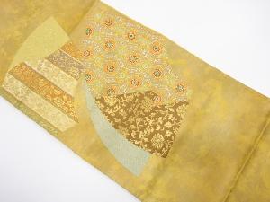 アンティーク 地紙に名物裂模様織り出し袋帯(材料)